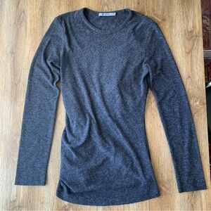 T by Alexander Wang Wrap Shirt Grey Medium Long Sleeve